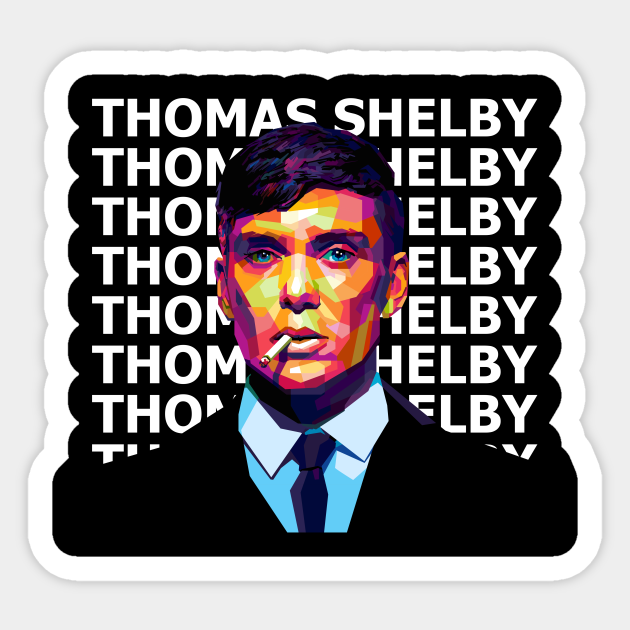 Thomas Shelby WPAP Thomas Shelby Sticker TeePublic